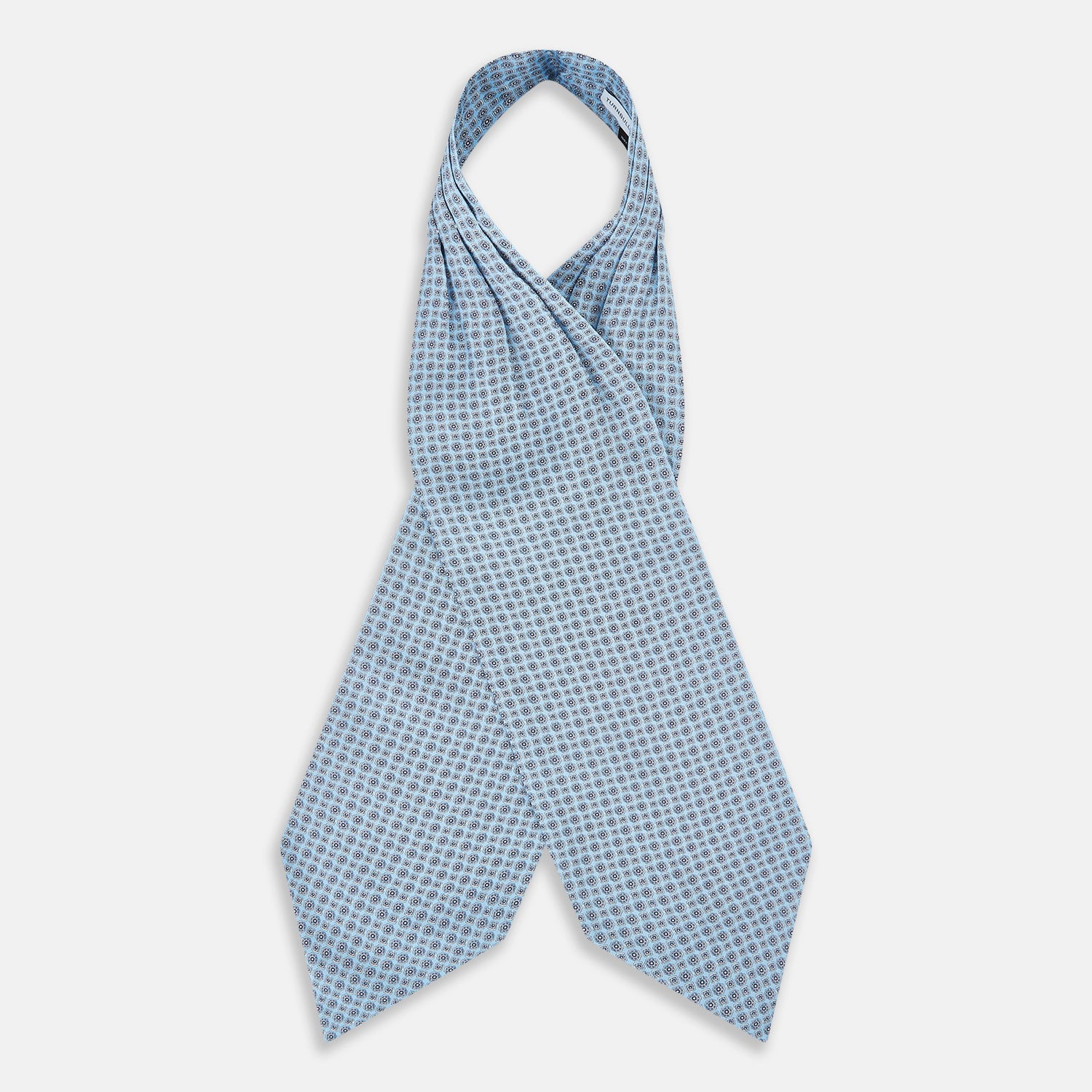 View 2 of product TIES ASCOTS MICRO GEOMETRIC FLORAL PRNTD SILK BLUE OS