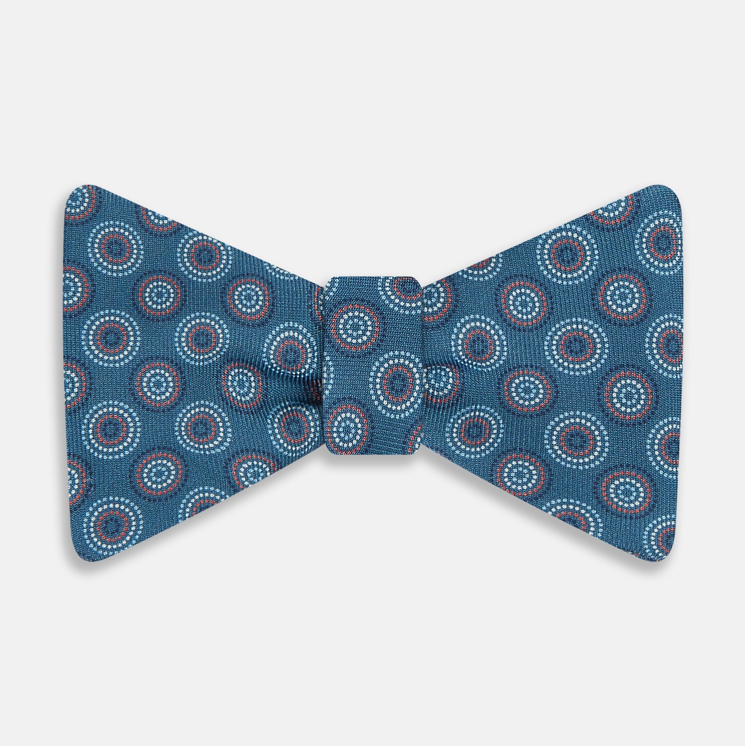 View 1 of product TIES BOWS MLTI CRCLE RINGS PRINTED SILK CHARCOAL OS