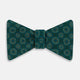 TIES BOWS MLTI CRCLE RINGS PRNTD SILK FOREST GREEN OS