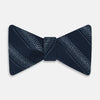 View 1 of product TIES BOWS DOT STRIPE PRINTED SILK NAVY OS
