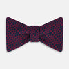 View 1 of product TIES BOWS CIRCLES AND STRIPE PRINTED SILK BURGUNDY OS