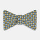 TIES BOWS GEOMETRIC MEDALLION PRINTED SILK CITRUS OS