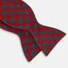 View 2 of product TIES BOWS FLORAL MEDALLION PRINTED SILK RED OS