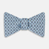 View 1 of product TIES BOWS MICRO GEOMETRIC FLORAL PRINTED SILK BLUE OS