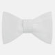 The Turnbull & Asser White Marcella Bow Tie features a classic shape and textured finish, ideal for formal occasions and elegantly presented against a plain white background.