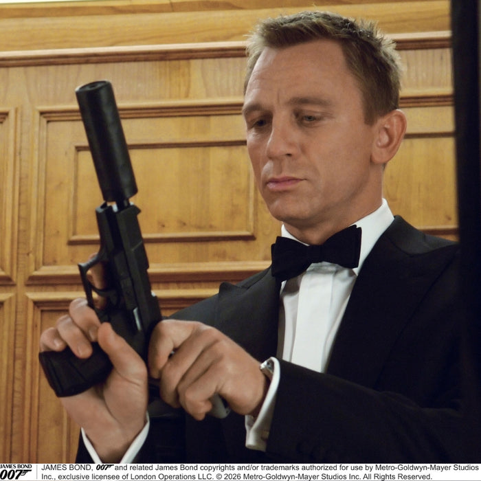 Casino Royale Shantung Silk Bow Tie As Seen On James Bond Image 1