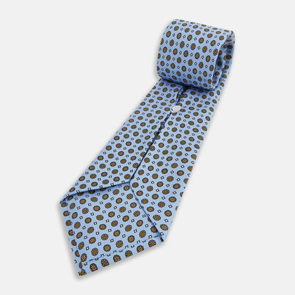 The Great Gatsby Seven-Fold Silk Sky Tie As Seen On Jay Gatsby Image 4