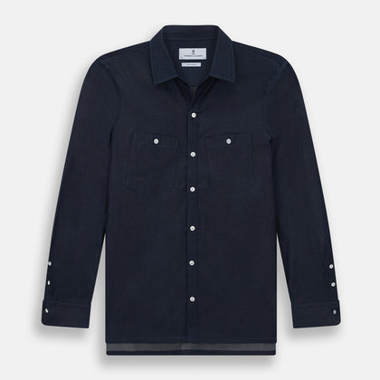Navy Piccadilly Shirt