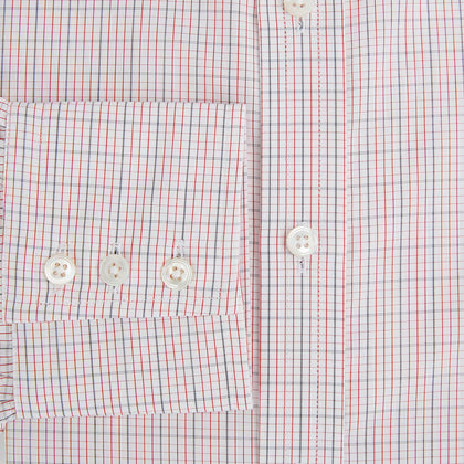 Red Micro Graph Check Mayfair Shirt Image 3