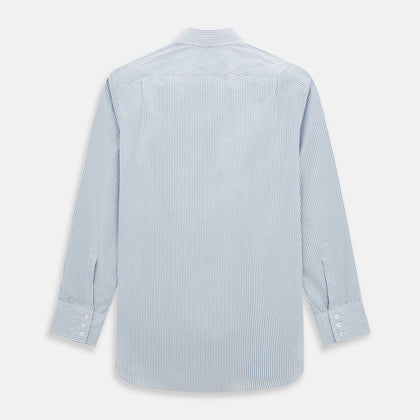 Sky Blue Shadow Pinstripe Mayfair Shirt Image 2