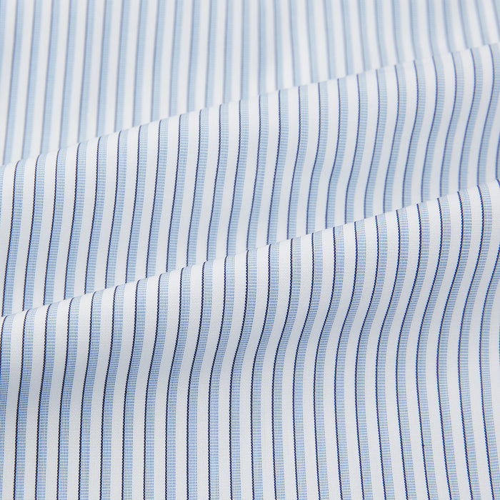 Sky Blue Shadow Pinstripe Mayfair Shirt Image 5