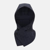 View 1 of product The Turnbull & Asser Navy Quilted Hood with Neck Warmer features diamond pattern stitching, a structured hood, overlapping collar, and button closure, shown on a plain white background.
