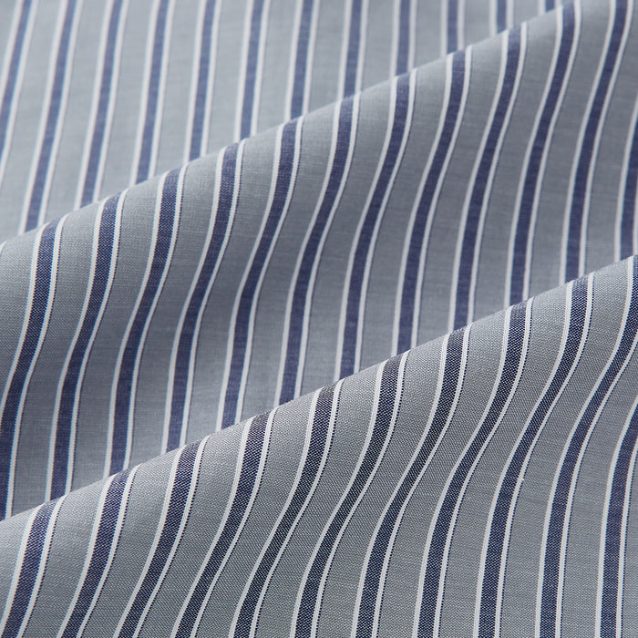 Grey Ticking Stripe Westminster Shirt Image 7