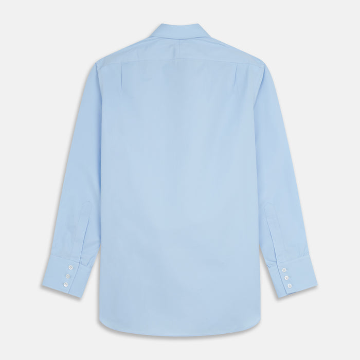 Pale Blue Organic Cotton Regular Fit Mayfair Shirt Image 2