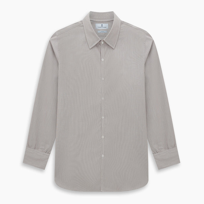 BROWN MICRO GRAPH CHECK WESTMINSTER SHIRT Image 8