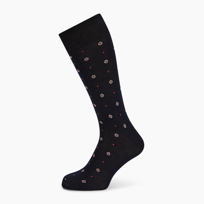Midnight Patterned Mid-Length Socks Image 4