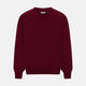 The Turnbull & Asser Burgundy Cashmere V-neck Jumper is shown on a white background.