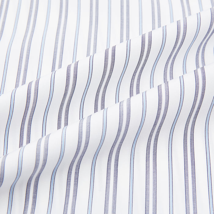 Navy Multi Stripe Mayfair Shirt Image 5