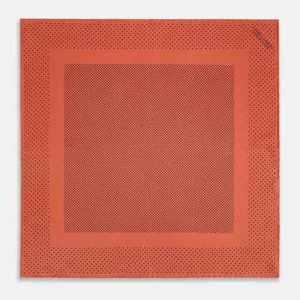 Orange Dot Silk Pocket Square Image 3