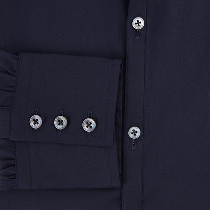 Navy Twill Windsor Shirt Image 3