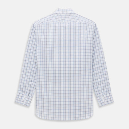 Purple and Blue Multi Check Mayfair Shirt Image 4