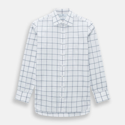 Grey Grid Check Mayfair Shirt