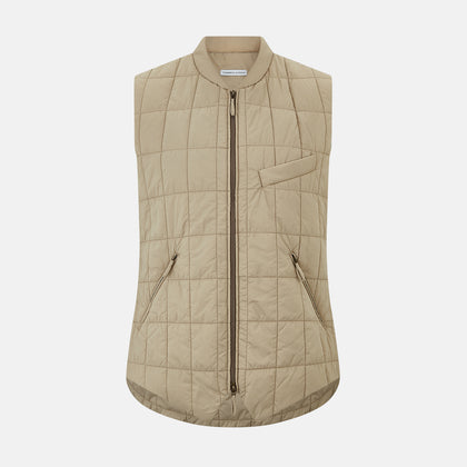 Sand Quilted Gilet