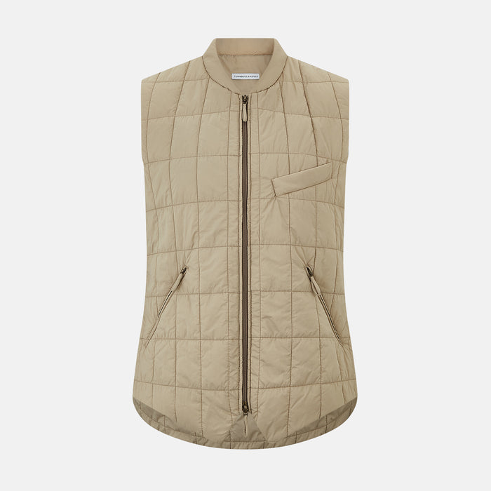 Sand Quilted Gilet