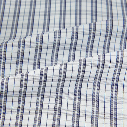 Navy Multi Check Mayfair Shirt Image 5
