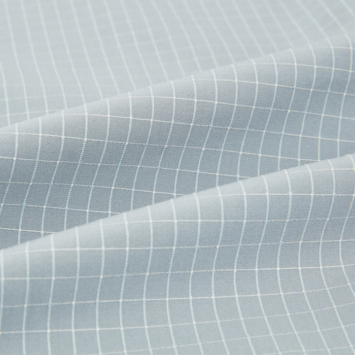 Pale Blue Fine Check Mayfair Shirt Image 5