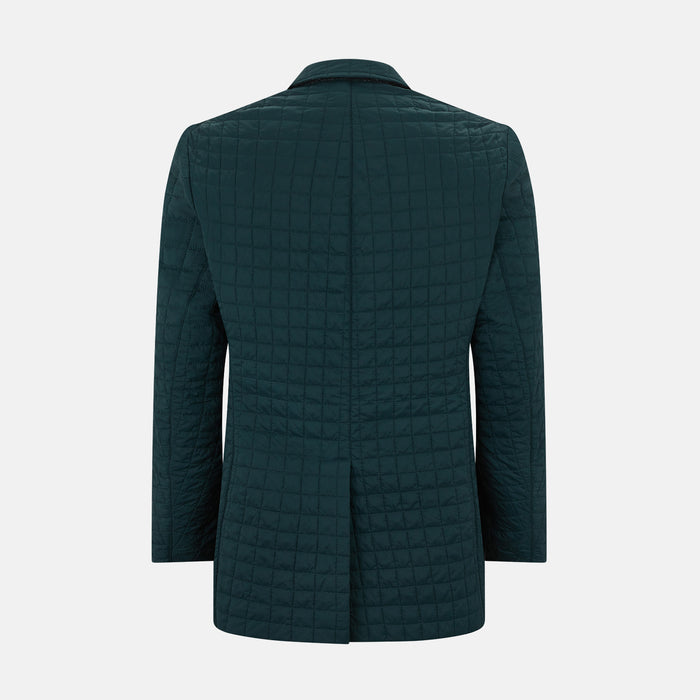 Fulham Forest Green Single-Breasted Quilted Blazer Image 2