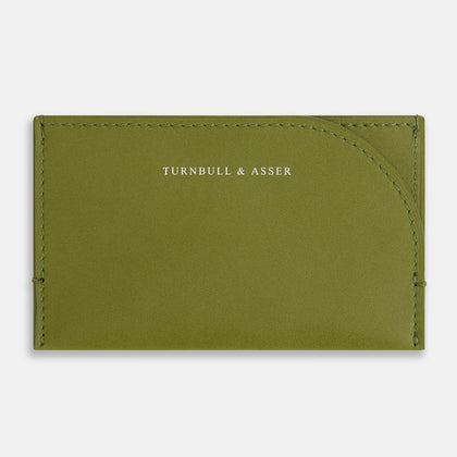 Moss Green Slim Rounded Card Holder