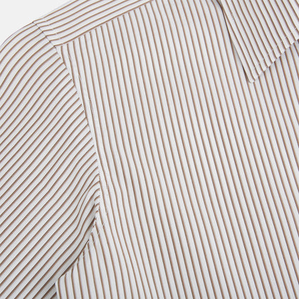 Coffee Multi Stripe Westminster Shirt Image 5