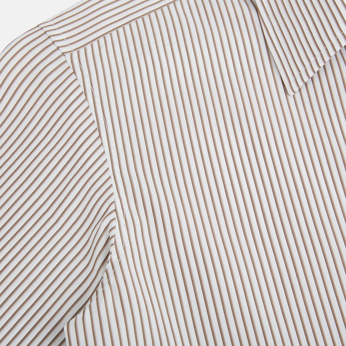 Coffee Multi Stripe Westminster Shirt Image 5