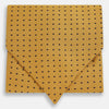 View 1 of product A refined formal accessory, the Turnbull & Asser Navy and Yellow Micro Dot Silk Cravat features a textured silk fabric with small yellow micro dots—perfectly complementing your pocket square for an elegant look.