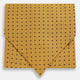A refined formal accessory, the Turnbull & Asser Navy and Yellow Micro Dot Silk Cravat features a textured silk fabric with small yellow micro dots—perfectly complementing your pocket square for an elegant look.