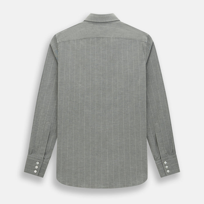 Grey Wide Stripe Westminster Shirt Image 2
