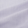 View 6 of product The Turnbull & Asser Purple Micro Check Mayfair Shirt features long sleeves, button-up front, pointed collar, and buttoned cuffs in a subtle lilac and white check, exemplifying British craftsmanship and displayed on a white background.
