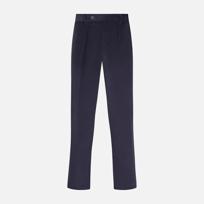 Navy Corduroy Edward Trousers