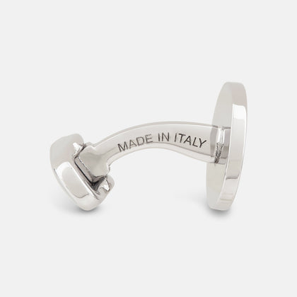 Navy Circle Cufflinks Image 1