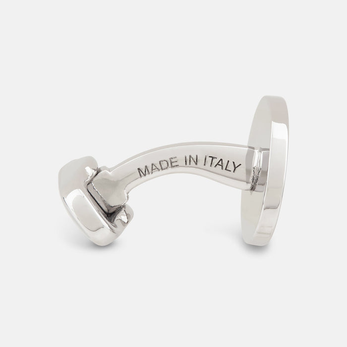Navy Circle Cufflinks Image 1
