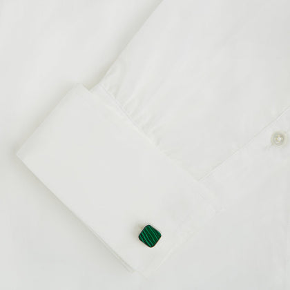 Malachite Square Cufflinks Image 2