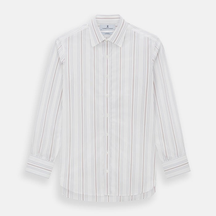 Purple and Rose Multi Stripe Mayfair Shirt
