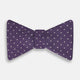 The Turnbull & Asser Lilac and Royal Purple Micro Dot Silk Bow Tie is shown against a plain white background.