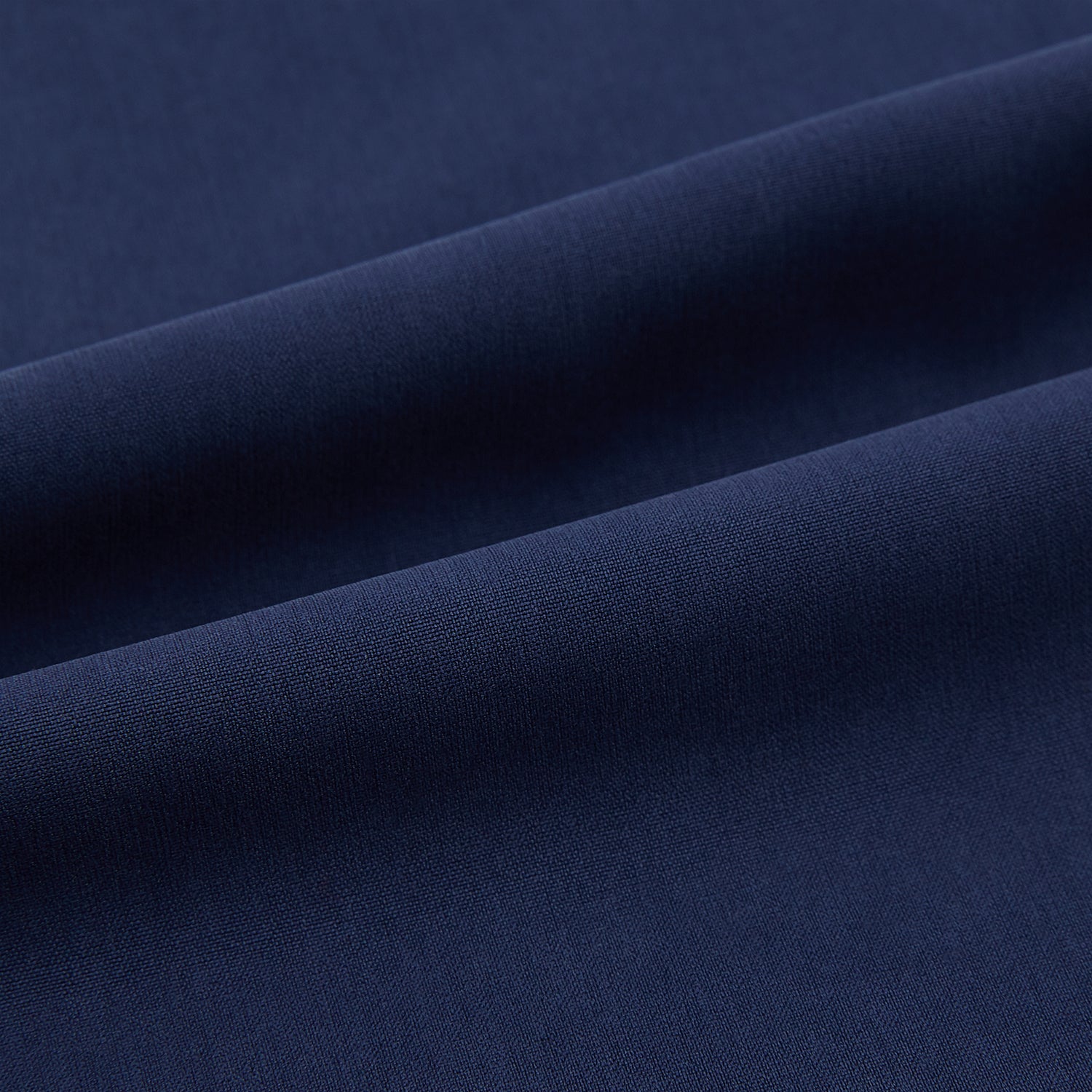 View 7 of product Turnbull & Asser Navy Silk Pyjama Set, laid flat on a white background, includes a long-sleeve button-up shirt with chest pocket and drawstring pants.