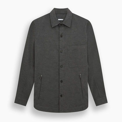 Charcoal Melange Hampstead overshirt Image 7