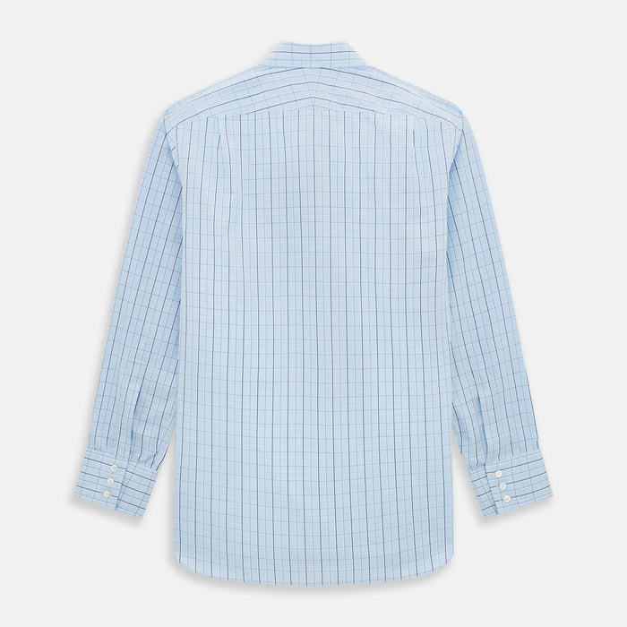 Navy and Blue Combination Check Mayfair Shirt Image 2