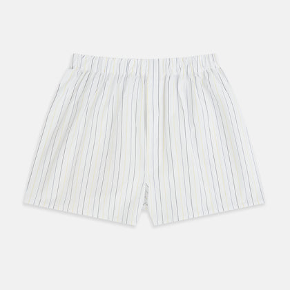 Yellow and Blue Double Stripe Godfrey Boxer Shorts