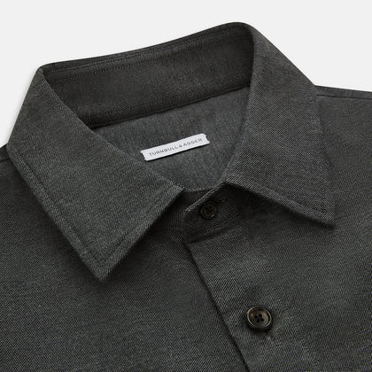 Charcoal Melange Hampstead overshirt Image 1