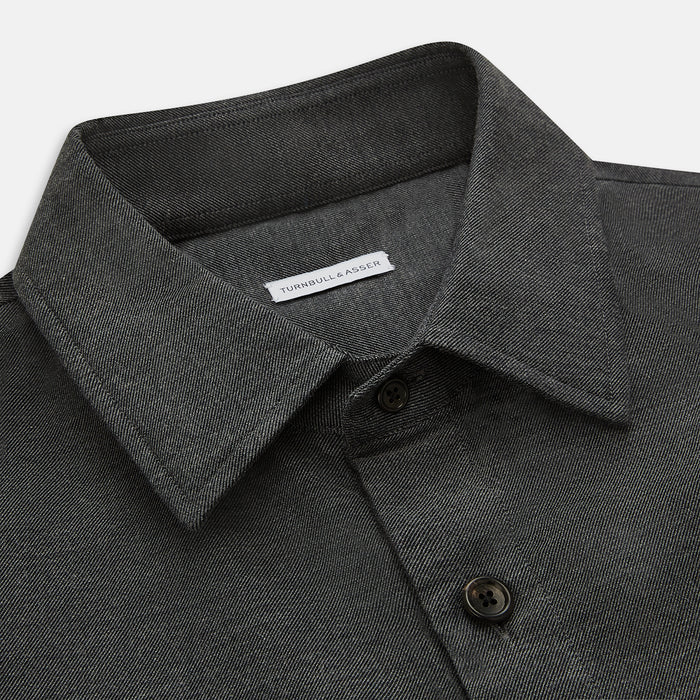 Charcoal Melange Hampstead overshirt Image 1